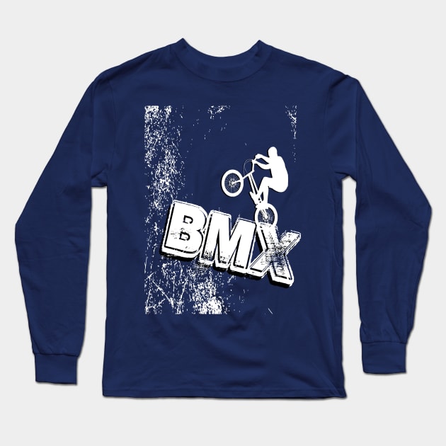 BMX BIKE Long Sleeve T-Shirt by vintagejoa